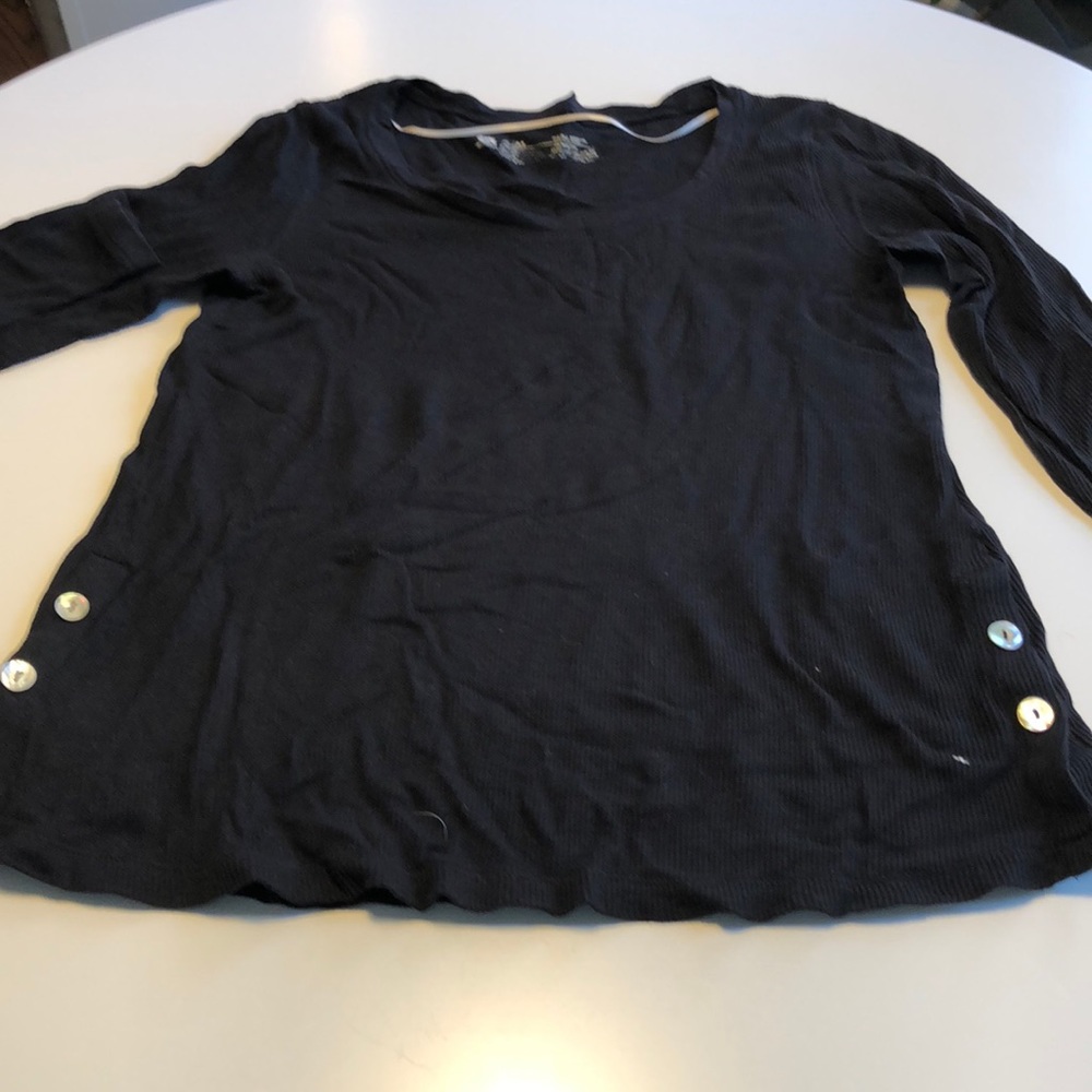 Huetopia navy pajama shirt